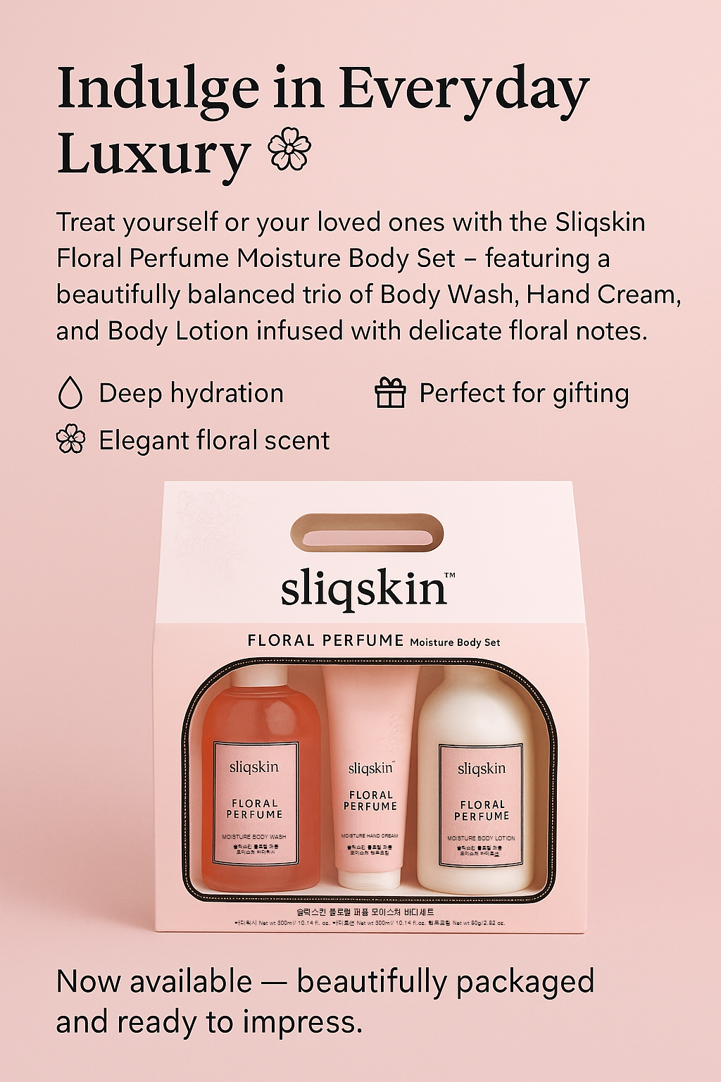 48% OFF I Sliqskin Body Care Trio Set