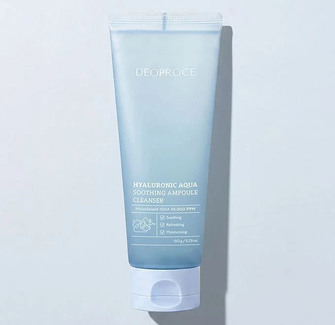 DEOPROCE Hyaluronic Aqua Ampoule Cleanser, 150g