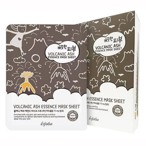ESFOLIO PURE SKIN ESSENCE MASK PACK - VOLCANIC ASH, 25ml * 10