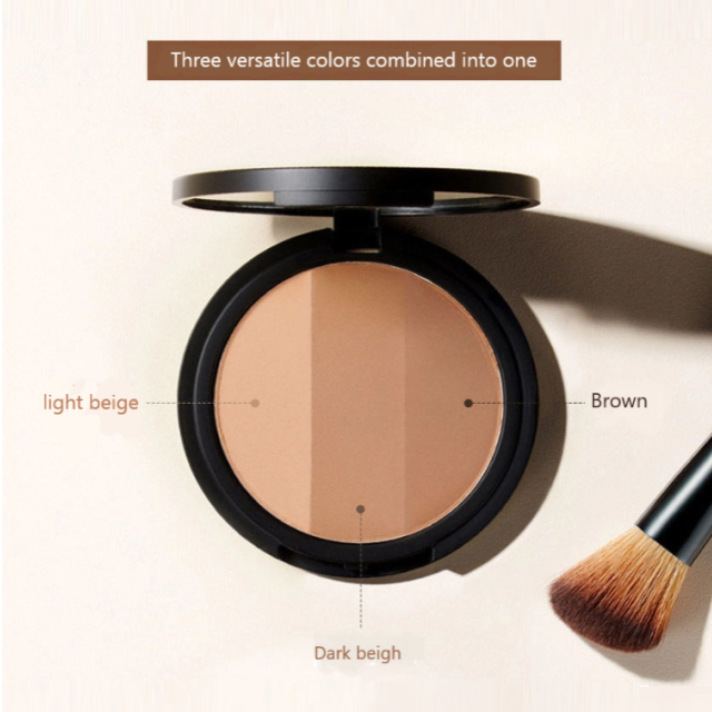 42% OFF | RIRE Triple Contour palette with Brush Set