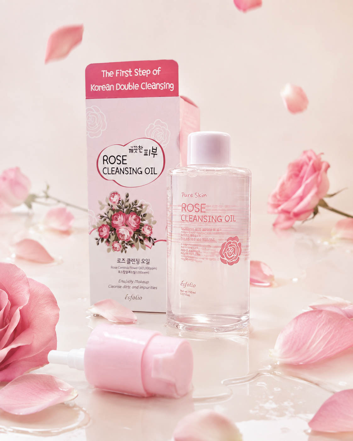 Esfolio Rose Cleansing Oil, 200ml
