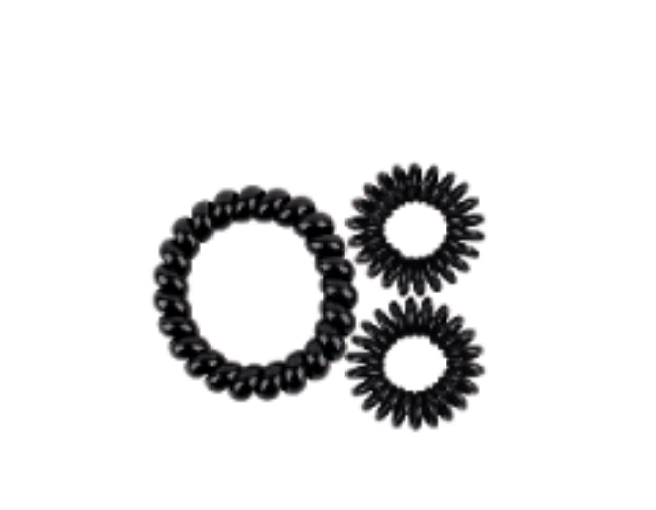 Telephone Wire Hair Band - Black 3pcs