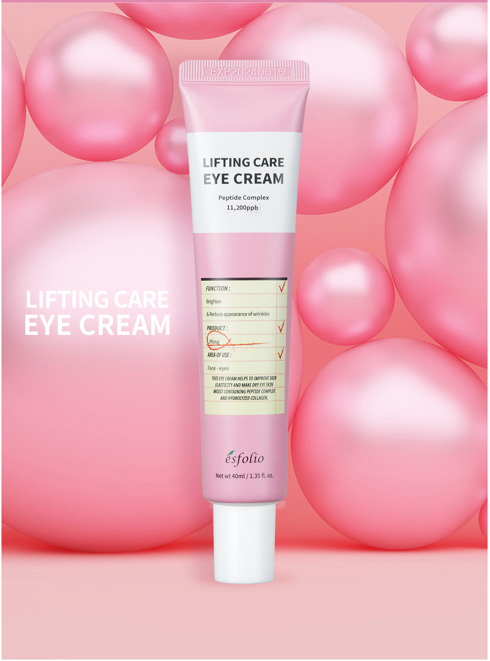 Esfolio Lifting Care Eye Cream 1.35 Fl oz
