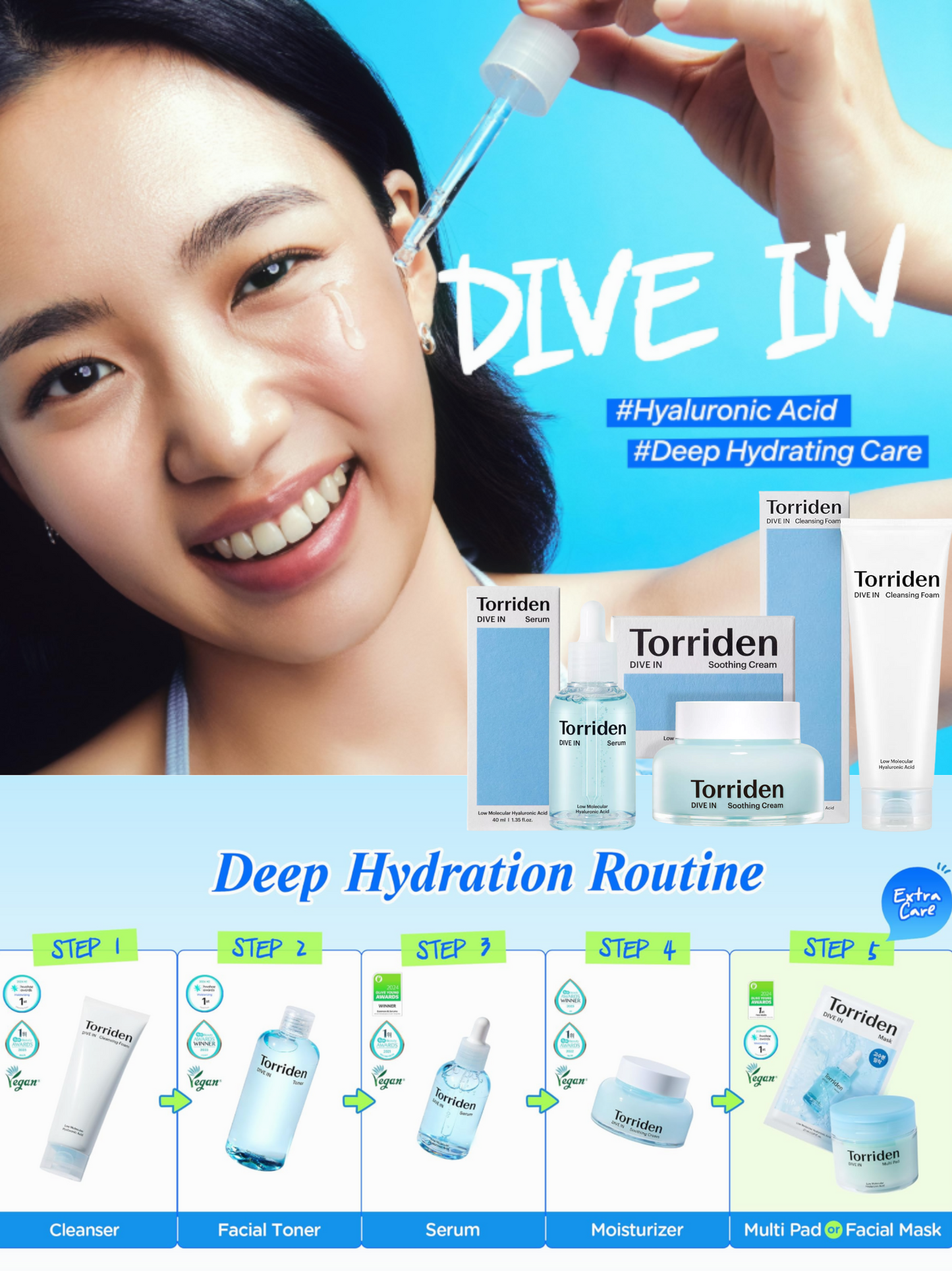 15% OFF l DIVE IN Low Hyaluronic Acid Mask Sheet, 1 sheets (0.91 fl. oz.)