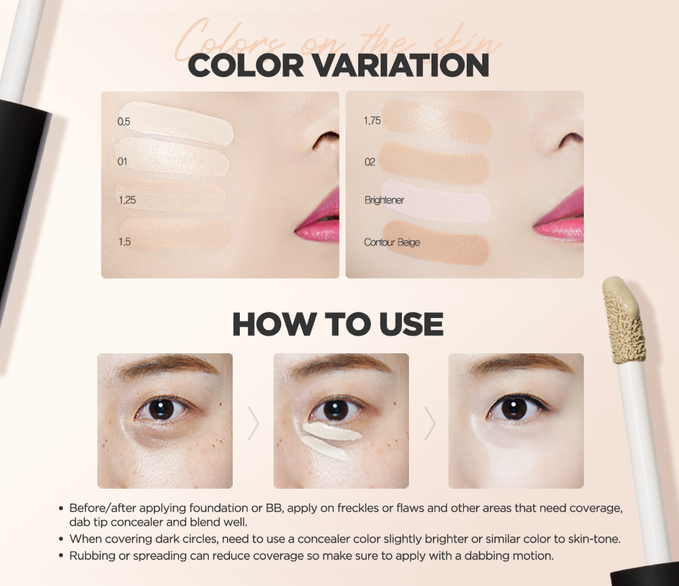 30% OFF | Cover Perfection Tip Concealer SPF28, PA++ (9 Colors)