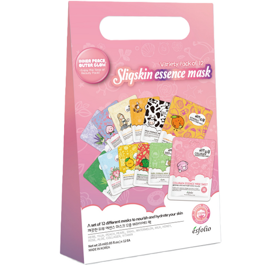 20% OFF | Esfolio Variety Mask Sheet Pack (12 Types), Romance