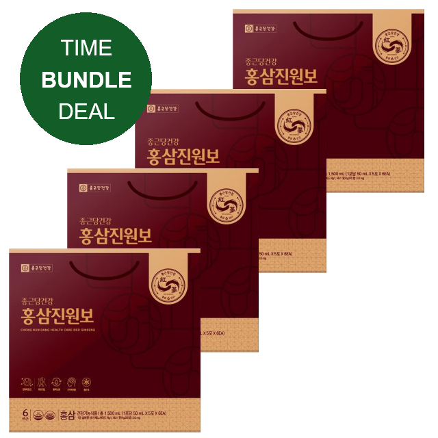 *BUNDLE DEAL* Red Ginseng JinWonBo 30 packets X 4 Box