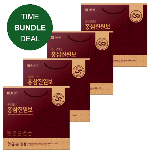 30% OFF ㅣRed Ginseng JinWonBo 30 packets X 4 Box (4 month supply)
