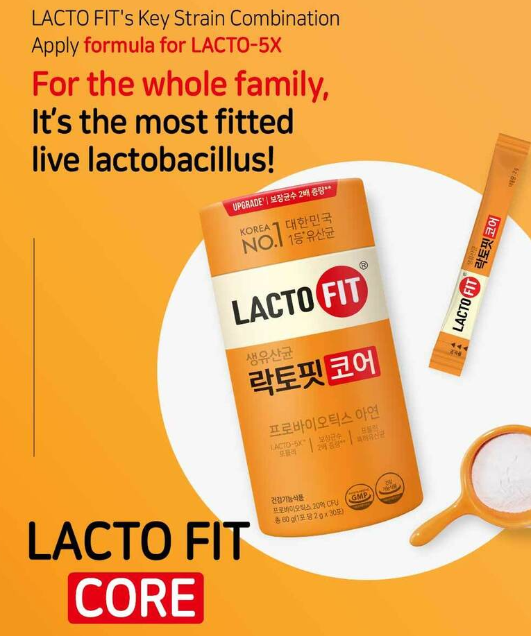 40% OFF I Lacto-Fit Core (60ea) X 4 box (8 month supply)