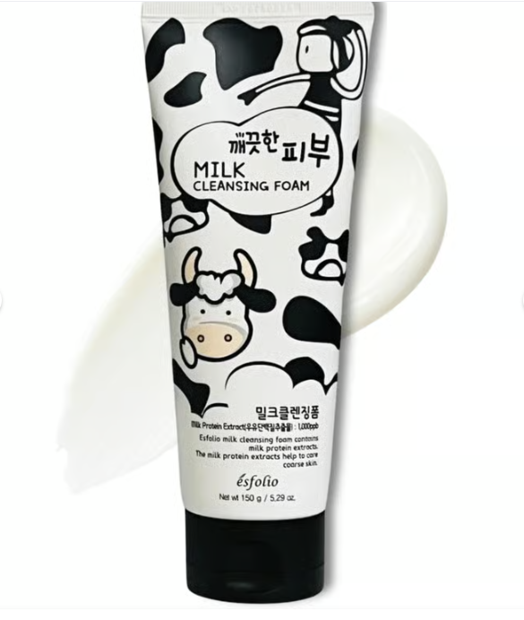 Esfolio Cleansing Foams(Aloe Vera, Collagen, Hyaluronic Peach, Snail, Honey, Rice, Vitamin C, Charcoal, Milk, Herb, Volcanic Ash)