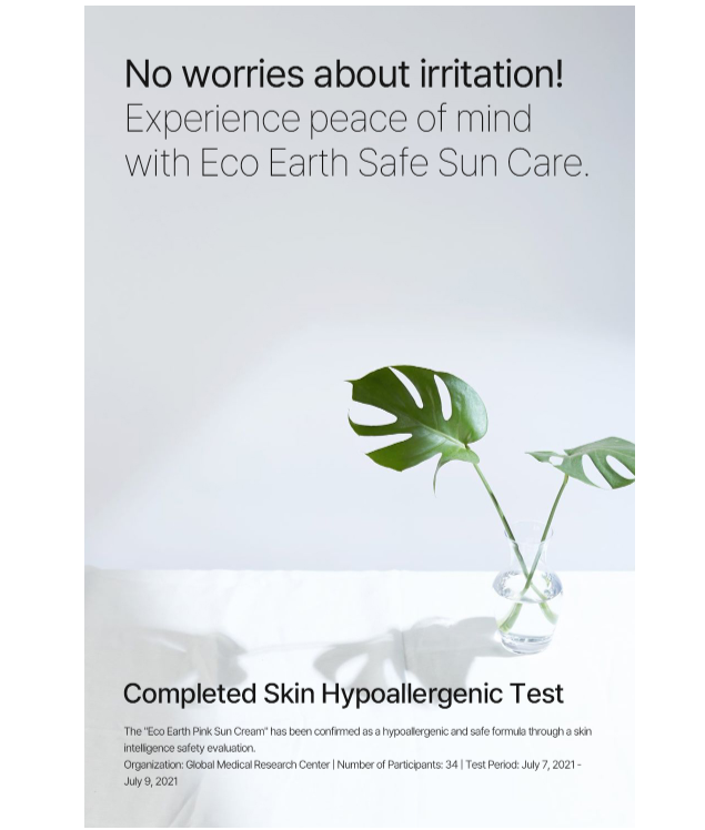40% OFF | Eco Earth Pink Sun Cream (SPF50+, PA+++)