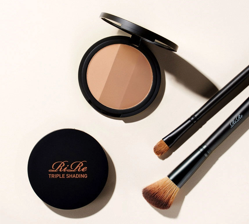 42% OFF | RIRE Triple Contour palette with Brush Set