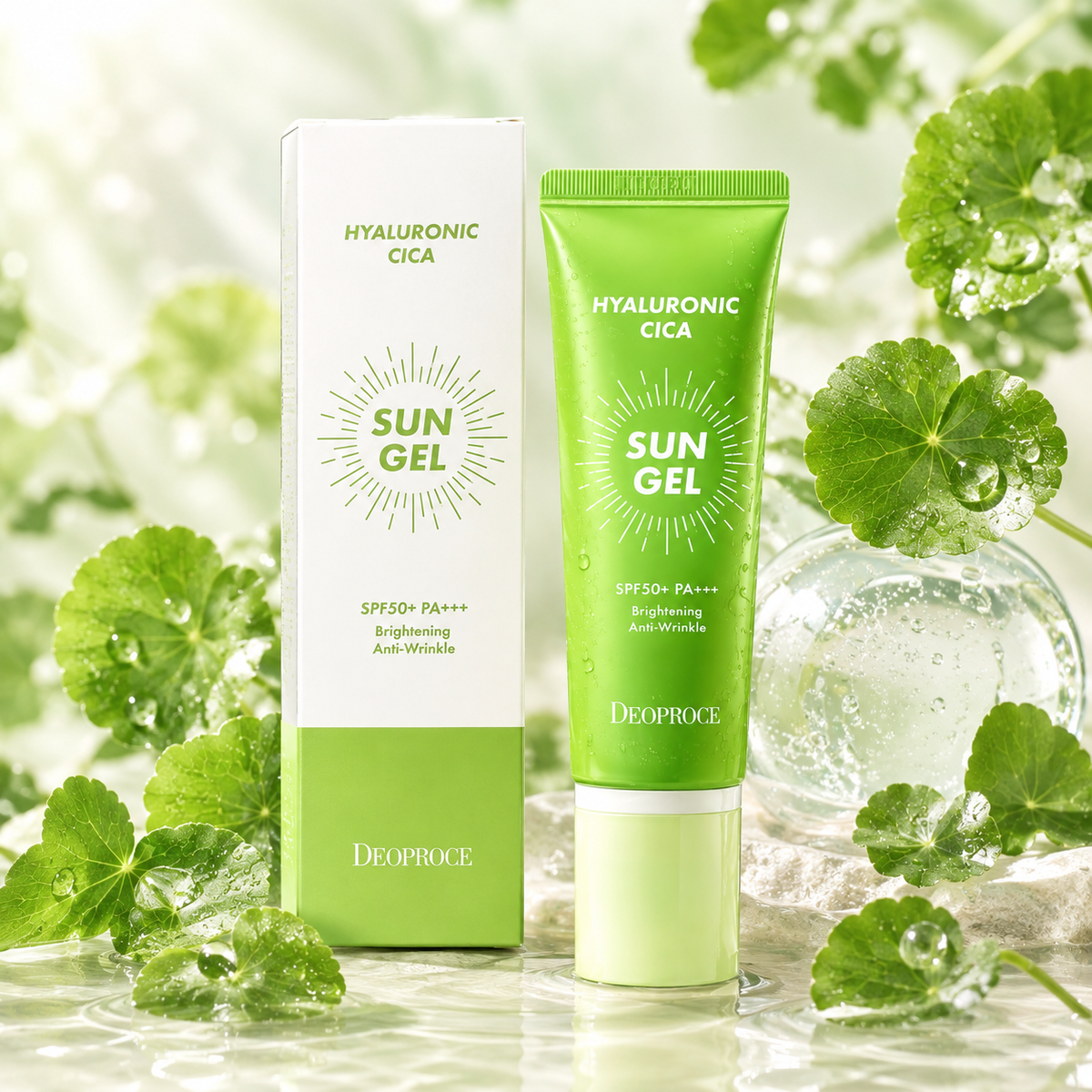 Deoproce Hyaluronic Cica Sun Gel, SPF 50+ PA+++, 50g