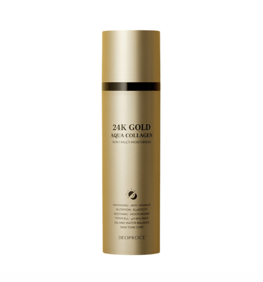 Deoproce 24K Gold Aqua Collagen 10-in-1 Multi Moisturizer, 200ml