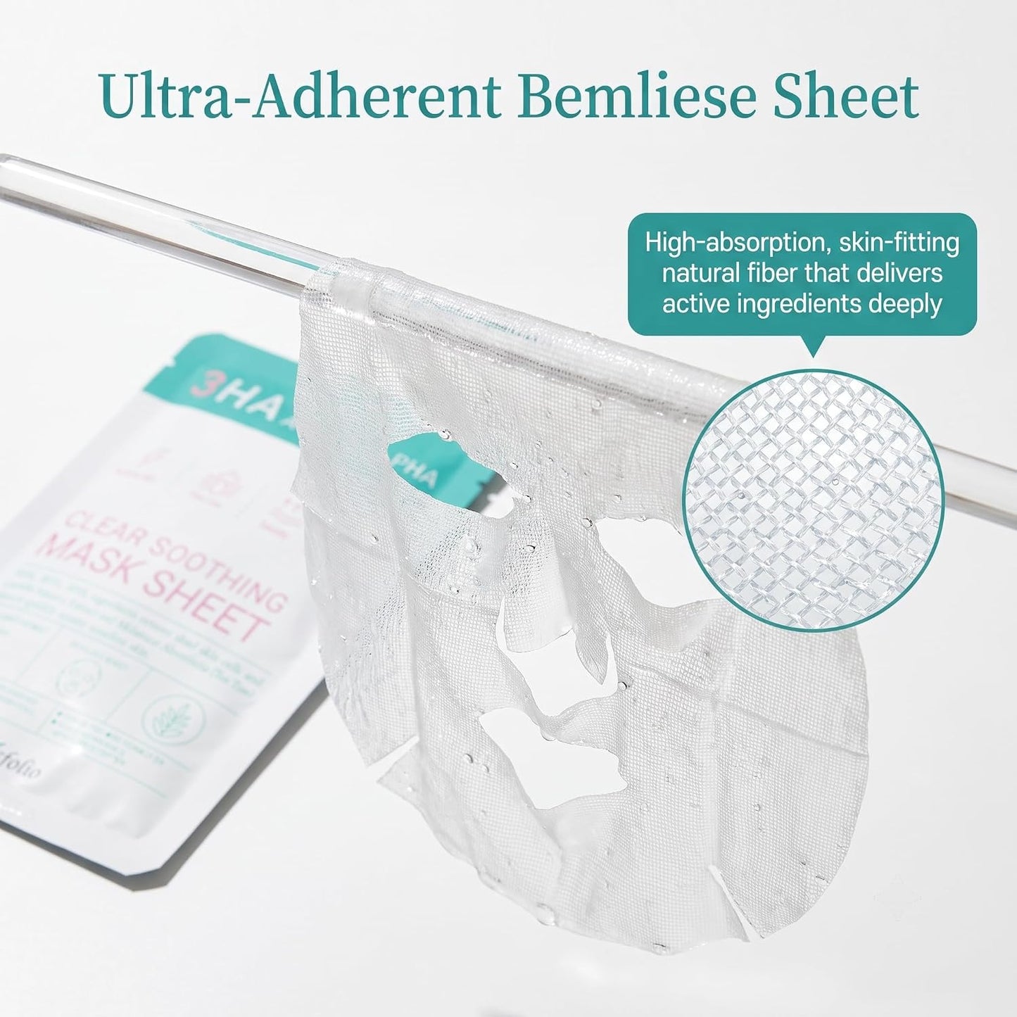 Esfolio 3HA Clear Soothing Mask Sheet (0.85fl.oz*5 sheets)