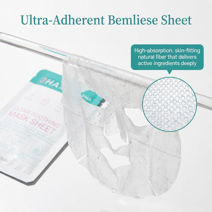 Esfolio 3HA Clear Soothing Mask Sheet (0.85fl.oz*5 sheets)