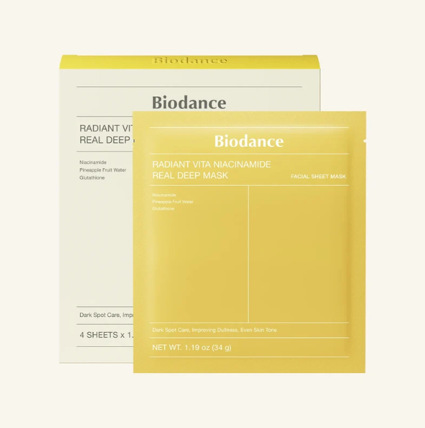 Radiant Vita Niacinamide Mask Pack, 34g (4sheets)