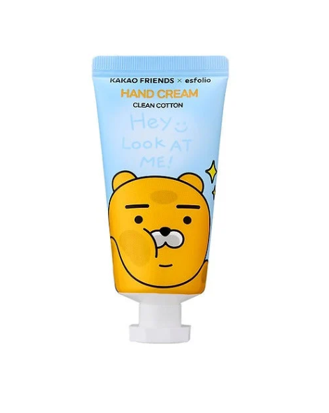 [KAKAO FRIENDS X ESFOLIO] Hand Cream - Clean Cotton, 30ml