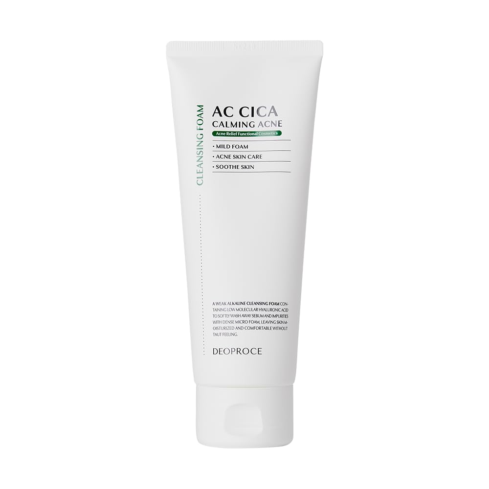 DEOPROCE AC Cica Calming Acne Cleansing Foam, 150 ml