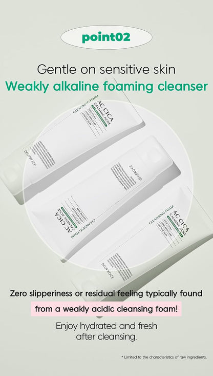 DEOPROCE AC Cica Calming Acne Cleansing Foam, 150 ml