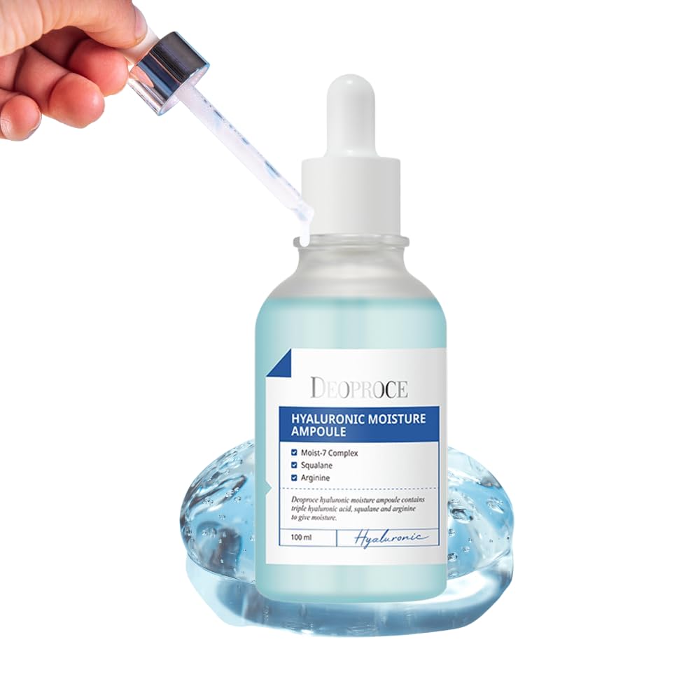 DEOPROCE - COLORFUL AMPOULE - Hyaluronic Acid Moisture Intensive Ampoule Serum, 3.4 Fl.oz