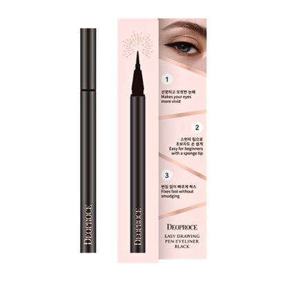 Deoproce Easy Drawing Pen Eyeliner Black, 0.7g