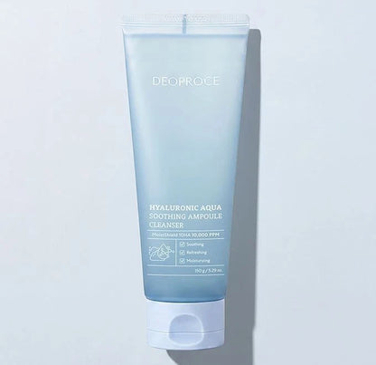 DEOPROCE Hyaluronic Aqua Ampoule Cleanser, 150g