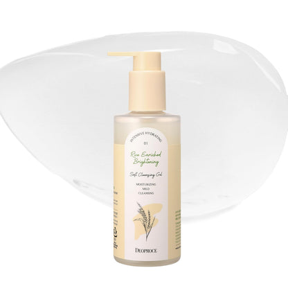 DEOPROCE Rice Enriched Soft Cleansing Gel, 200ml (6.76oz)
