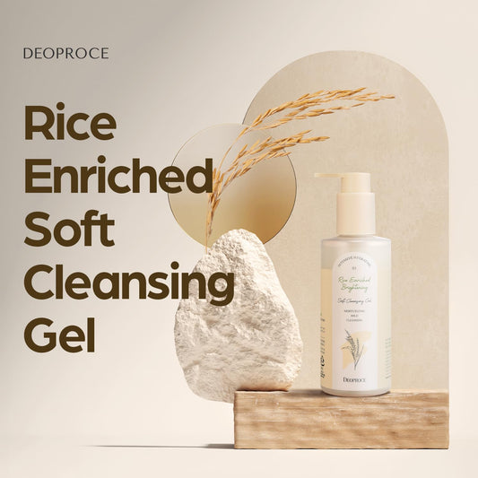 DEOPROCE Rice Enriched Soft Cleansing Gel, 200ml (6.76oz)