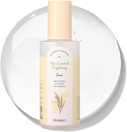 DEOPROCE Rice Enriched Brightening Toner, 200ml