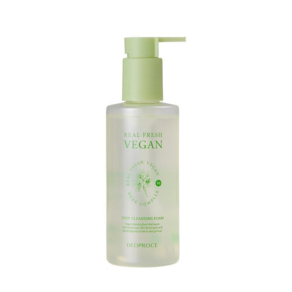 DEOPROCE Real Fresh Vegan Deep Cleansing Foam, 200ml