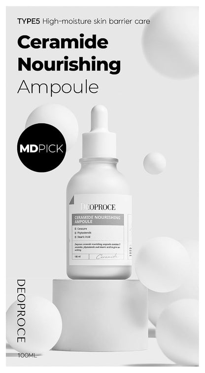 DEOPROCE - COLORFUL AMPOULE - Ceramide Nourishing Ampoule, 3.4 Fl.oz