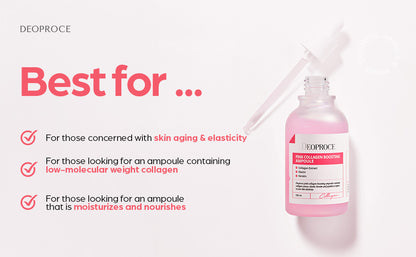 DEOPROCE - COLORFUL AMPOULE - Pink Collagen Boosting Ampoule, 100ml