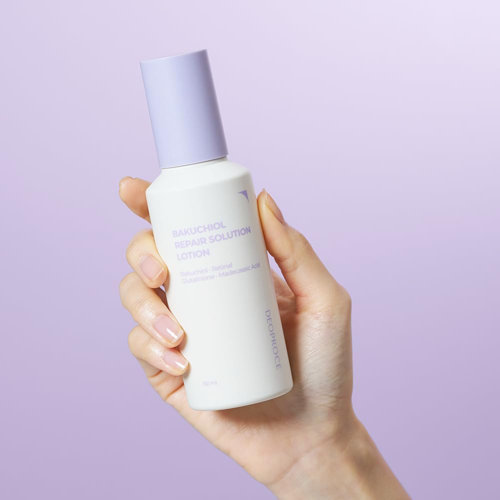 DEOPROCE Bakuchiol Repair Solution Lotion, Facial Emulsion, moisturizer, 150ml