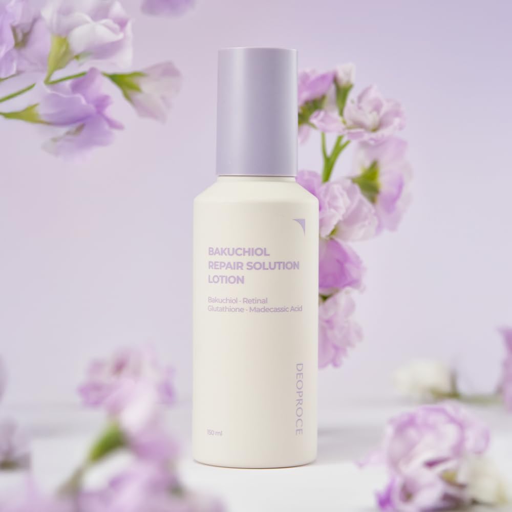 DEOPROCE Bakuchiol Repair Solution Lotion, Facial Emulsion, moisturizer, 150ml