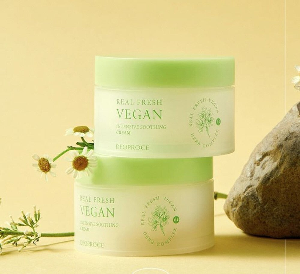 Deoproce Real Fresh Vegan Intensive Soothing Cream, 100g