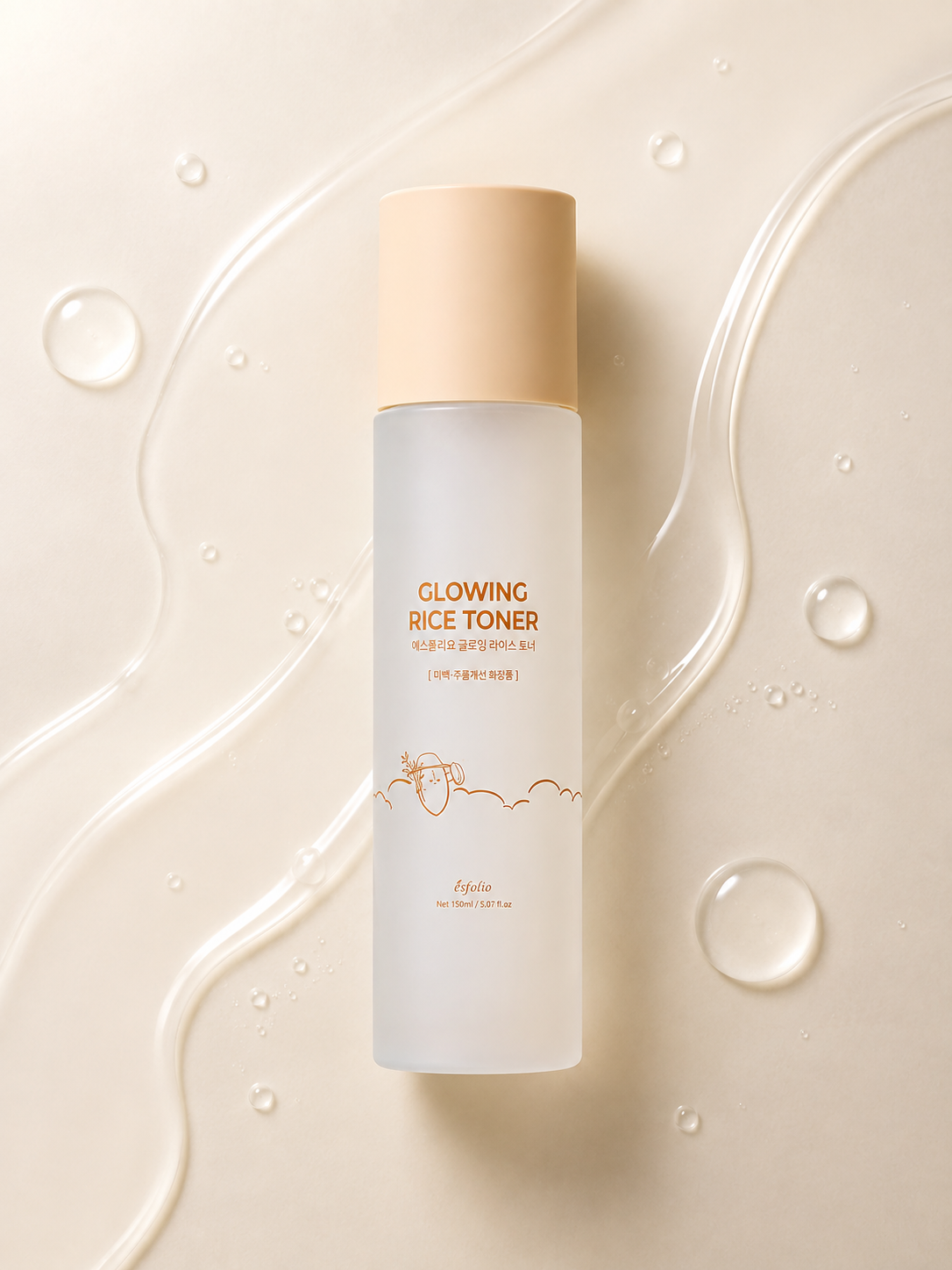 Esfolio Glowing Rice Toner, 140ml