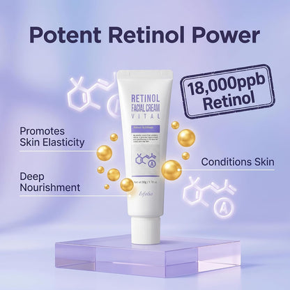 Esfolio - Retinol Vital Facial Cream, 1.76 Fl.oz
