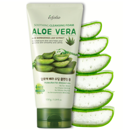 Esfolio Cleansing Foams(Aloe Vera, Collagen, Hyaluronic Peach, Snail, Honey, Rice, Vitamin C, Charcoal, Milk, Herb, Volcanic Ash)
