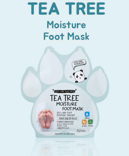 20% OFF | Tea Tree Moisture Foot Mask (5 Sheets)