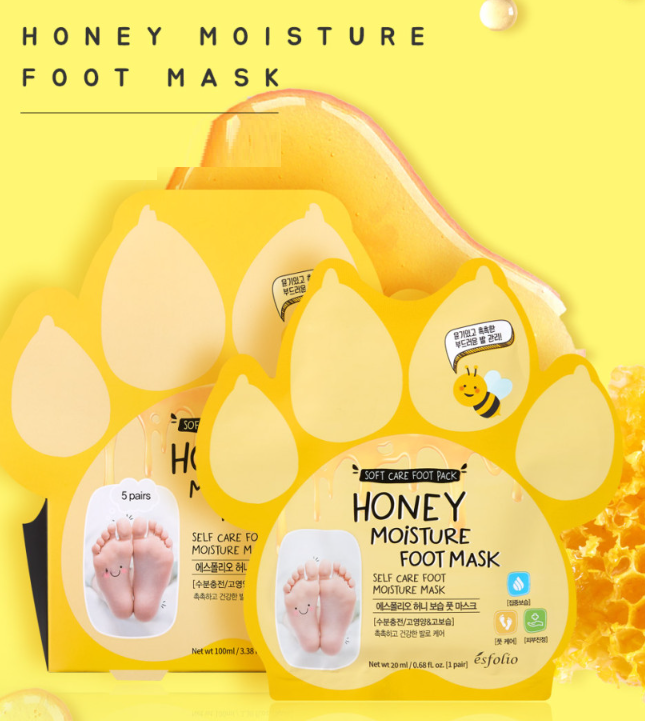 20% OFF | Honey  Moisture Foot Mask (5 Sheets)