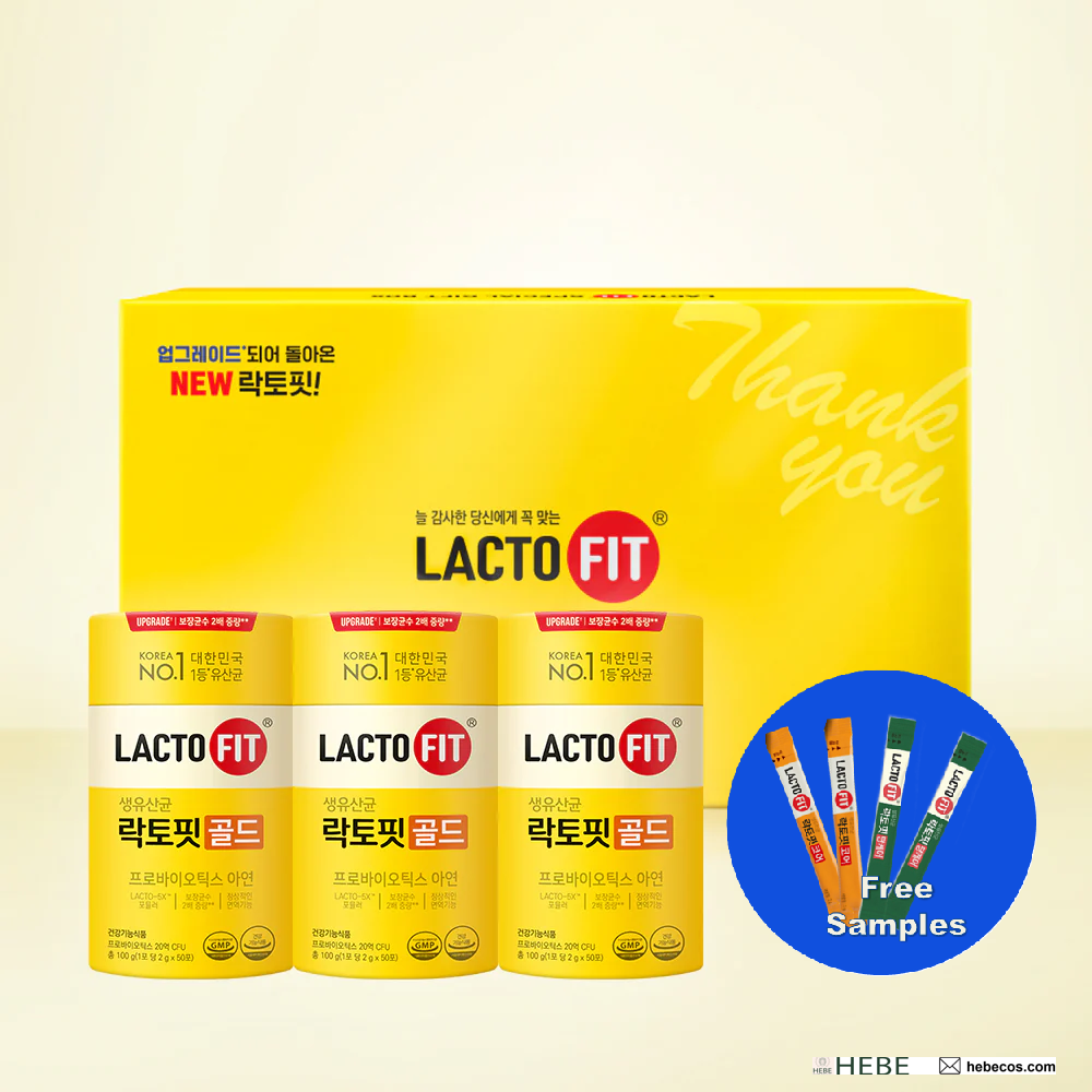 Lacto-Fit Gold Gift Set (3 packs) | Free Sample | Korean Probiotics