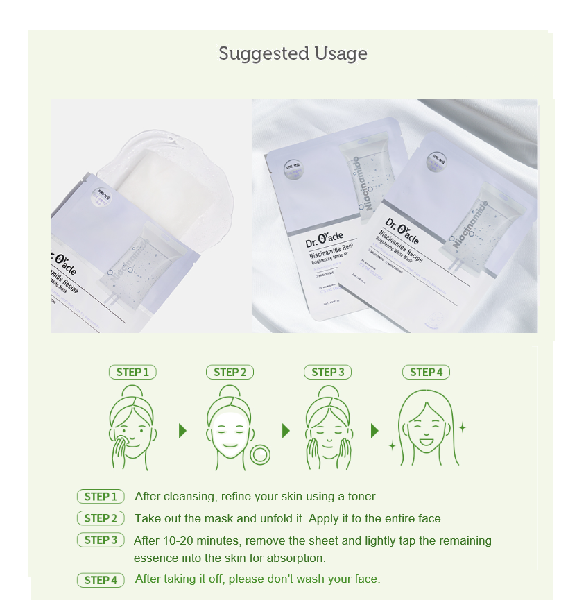 NIACINAMIDE - BRIGHTENING WHITE (10 sheets)