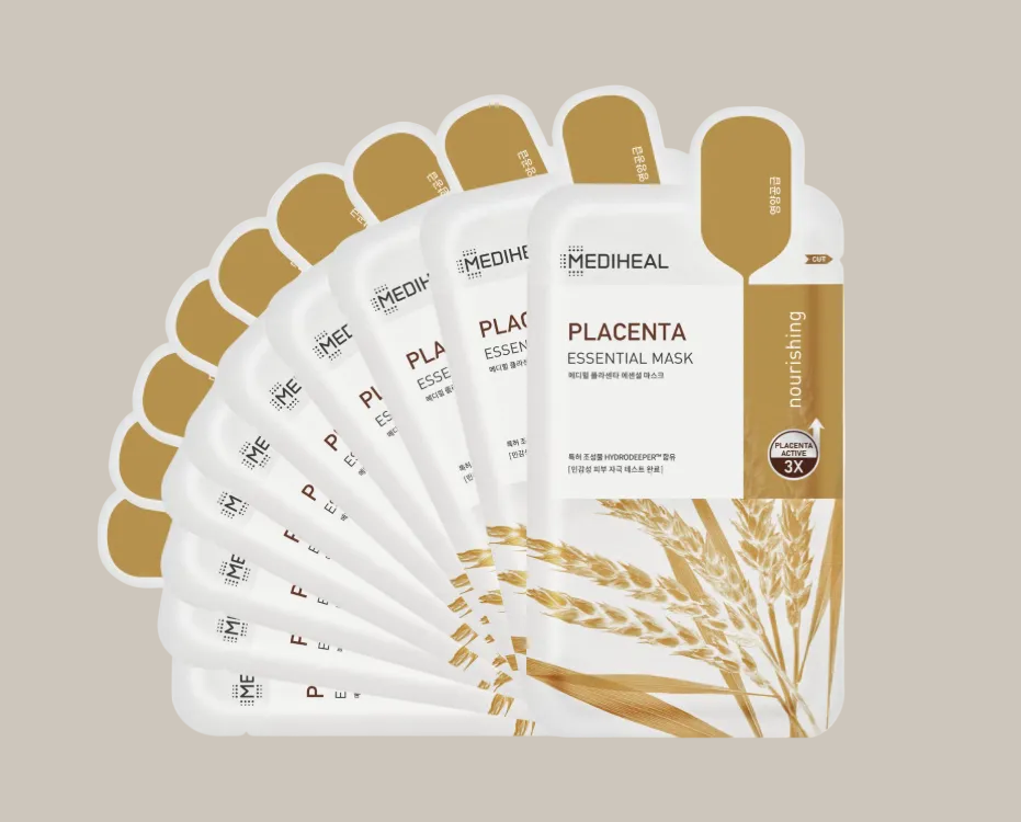 MEDIHEAL Essential Mask Pack - Placenta, 10pcs