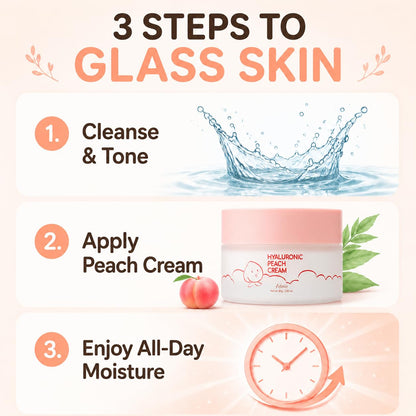 Esfolio Hyaluronic Peach Cream 2.82 Oz