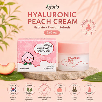 Esfolio Hyaluronic Peach Cream 2.82 Oz