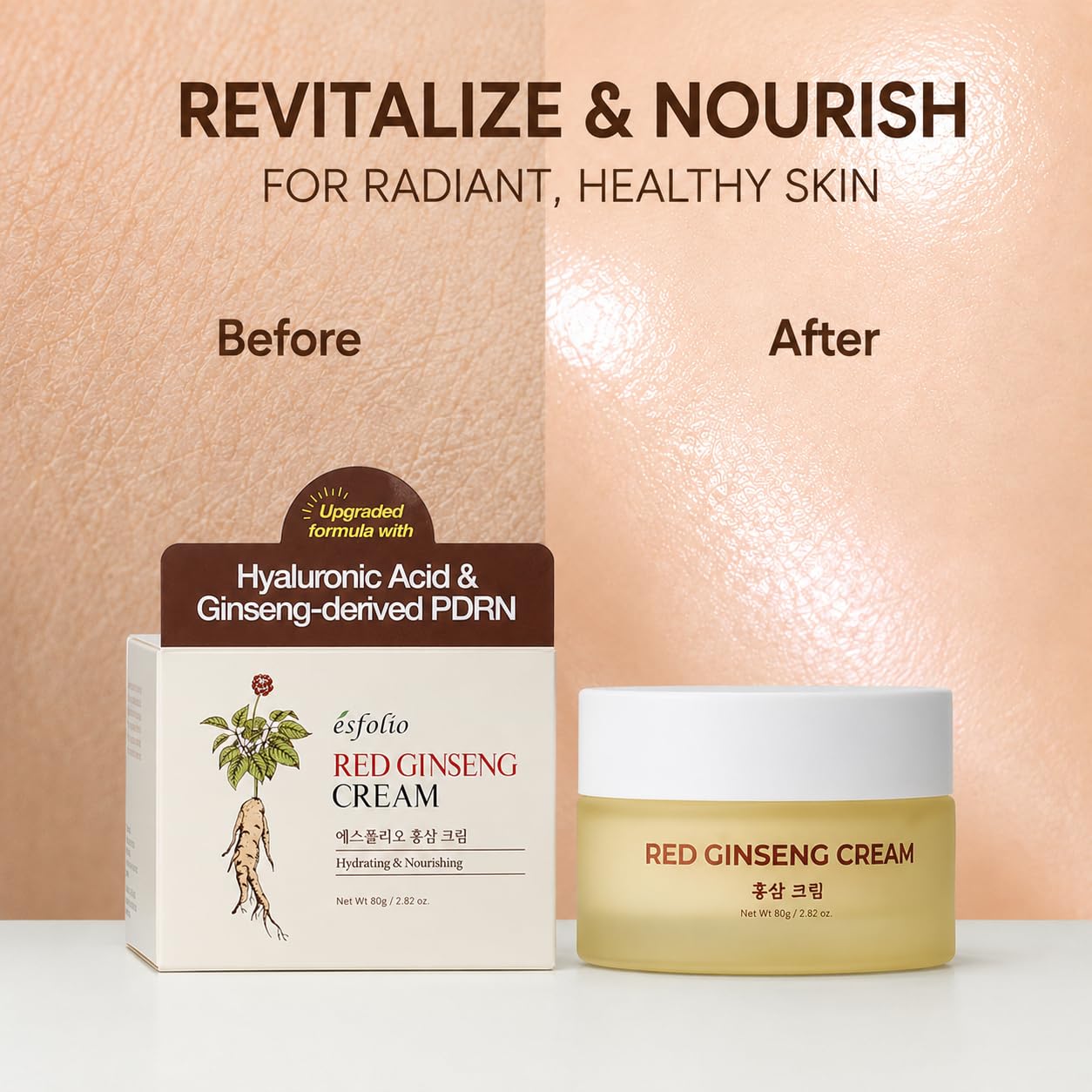 Esfolio Red Ginseng Nourishing Cream, 2.82 Oz