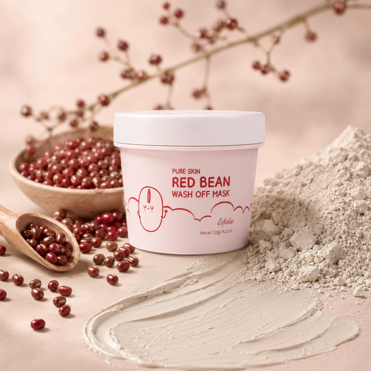 Esfolio Pure Skin Wash-Off Mask - Red Bean, 120g