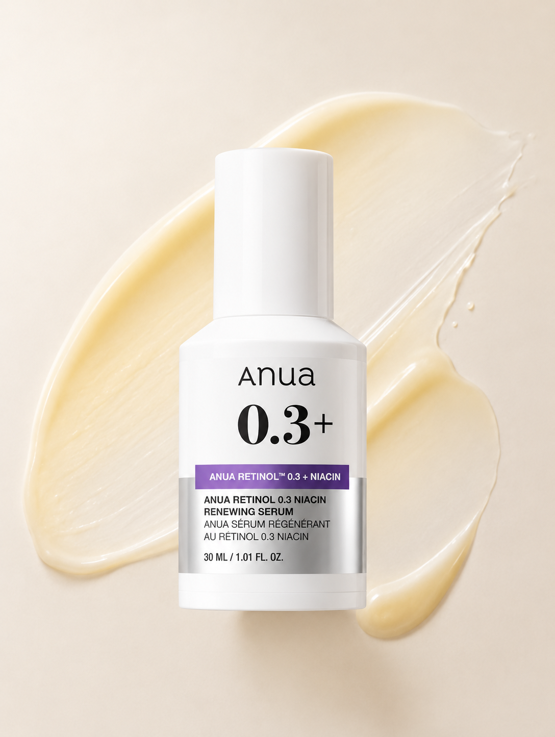 ANUA Nano Retinol 0.3% + Niacin Renewing Serum, 30ml