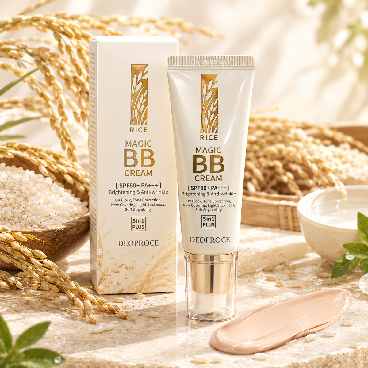 Deoproce Rice Magic BB Cream SPF 50+ PA++++, 50g - Natural Beige #21